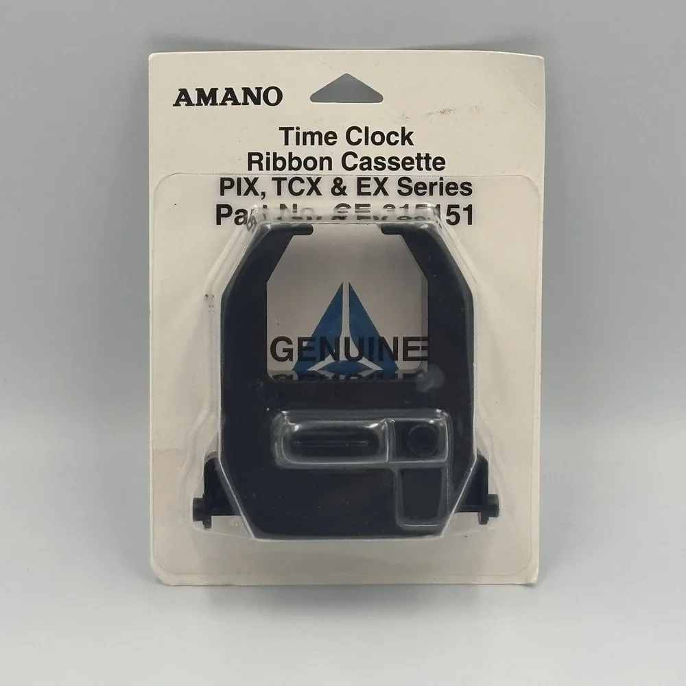 NEW GENUINE AMANO CE-315151 TIME CLOCK RIBBON CASSETTE PIX TCX‎ EX SERIES SEALED